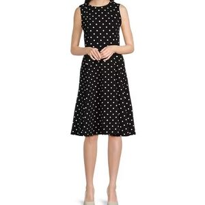 NWOT Calvin Klein Polka-dot Fit & Flare Dress